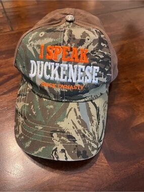 Duck Dynasty 'I Speak Duckenese' Camo Cap - Brown/Green